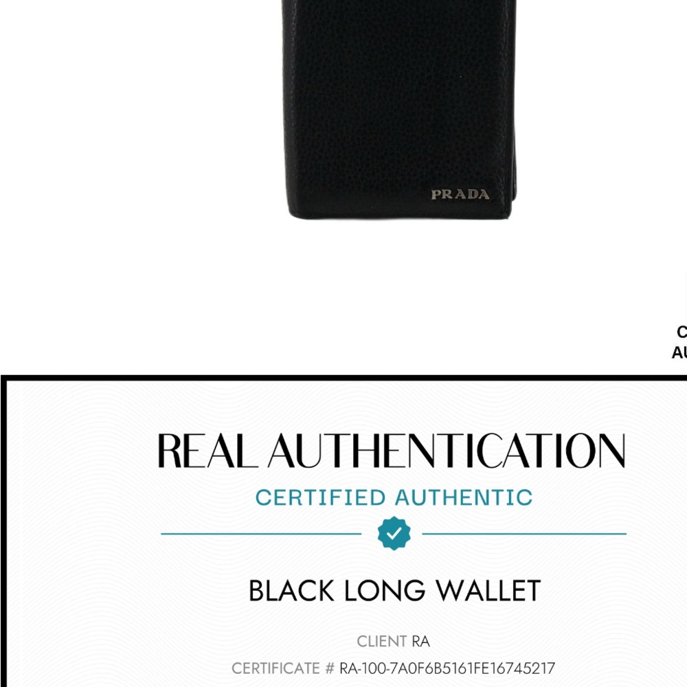 Prada Black Key & Card Holder Sleek Design